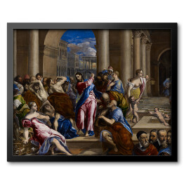 Obraz w ramie El Greco "Wypędzenie przekupników ze świątyni" - reprodukcja