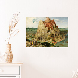 Plakat samoprzylepny Pieter Bruegel Starszy "Wieża Babel" - reprodukcja