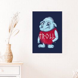 Plakat Troll - mitologia nordycka